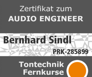 Audio Engineer Zertifikat_PRK-285899