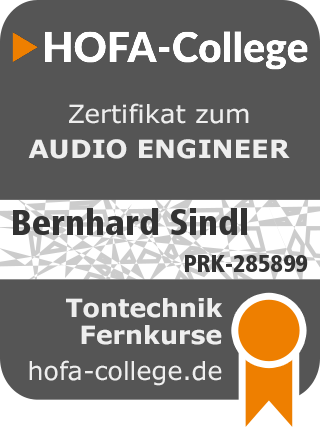 Audio Engineer Zertifikat_PRK-285899